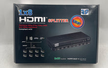 Load image into Gallery viewer, 1x8 HDMI Splitter 1080p High-Definition Multimedia Interface