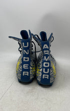 Load image into Gallery viewer, Under Armour Mens Highlight MC Blue Printed Lace-Up Football Cleats Size 15