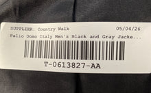 Load image into Gallery viewer, Palio Uomo Italy Mens Black & Gray Wool Two-Button Blazer Jacket Size 44R