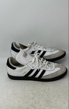 Load image into Gallery viewer, Adidas Mens Samba Classic 772109 White Gray Lace-Up Sneaker Shoes Size 10.5