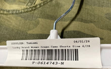 Load image into Gallery viewer, Lucky Brand Womens Green Camouflage Regular Fit Cuffed Chino Shorts Size 6/28