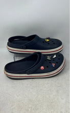 Load image into Gallery viewer, Crocs Mens Crocband Blue White Round Toe Slip-On Clog Sandals Size 11