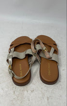 Load image into Gallery viewer, Cole Haan Womens Fawn Brown Gold Tone Slingback Sandals Size 6.5B