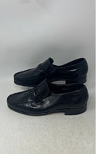 Load image into Gallery viewer, Florsheim Mens Como Black Leather Slip-On Moc Toe Strap Loafer Shoes Size 9.5D