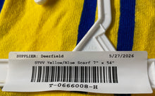 Load image into Gallery viewer, Mens Yellow Blue Sint-Truidense V.V. Rectangular Scarf 7" x 54"
