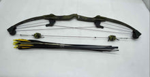 Load image into Gallery viewer, Bear Archery Whitetail II Green Camouflage Hunter Compound Bow And Arrows