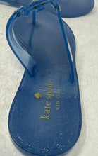 Load image into Gallery viewer, Kate Spade New York Womens Kendall Blue Glitter Jelly T-Strap Sandals Size 7B