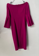 Load image into Gallery viewer, Vince Camuto Womens Pink Back-Zip Off-The-Shoulder Sheath Dress Size 2