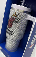 Load image into Gallery viewer, NBA x Hydrapeak Silver Red Miami Heat Limited Edition Basketball Tumbler Cup