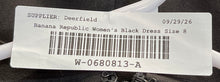 Load image into Gallery viewer, Banana Republic Womens Black Sleeveless Crew Neck Back Zip Sheath Dress Size 8P