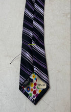 Load image into Gallery viewer, City Of London Mens Multicolor Striped Print Adjustable Pointed Tie