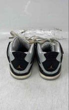 Load image into Gallery viewer, Nike Kids Air Jordan 4 Retro Gray Black Leather Lace-Up Sneaker Shoes Size 5C