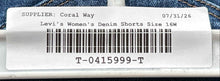 Load image into Gallery viewer, Levi's Womens Blue Denim Medium Wash 311 Shaping Skinny Leg Capri Jeans Size 16W