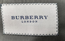 Load image into Gallery viewer, Authentic Burberry Mens Black Striped Wool Two-Button Blazer Size EUR 38 Reg