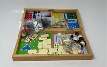 Load image into Gallery viewer, Backgammon Ludo Chess & Checkers And Dominoes Multi-Game Wooden Compendium Set