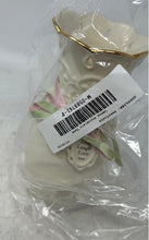 Load image into Gallery viewer, Lenox Cream Gold Trim Love Notes Porcelain Flower Bud Vase Collectible