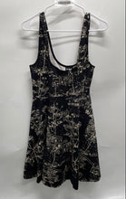 Load image into Gallery viewer, Desigual Womens Black Beige Printed Square Neck Sleeveless A-Line Dress Size XL