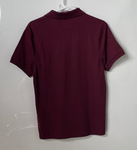 Load image into Gallery viewer, J.Crew Mens Burgundy Short Sleeve Collared Flex Pique Polo Shirt Size S