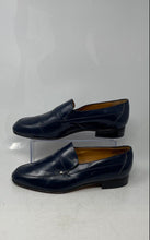 Load image into Gallery viewer, Paul Chardo Mens Blue Leather Round Toe Slip-On Loafers Shoes Size 29