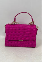 Load image into Gallery viewer, Aldo Womens Pink Detachable Strap Top Handle Flap Satchel Handbag