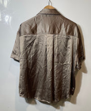 Load image into Gallery viewer, Authentic Simply Vera Vera Wang Womens Brown Short Sleeve Button-Up Shirt Sz XL