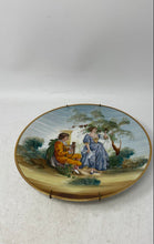 Load image into Gallery viewer, Hand Painted Couple Scene Gilt Edge Porcelain Home Decor Collector Plate