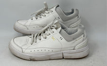 Load image into Gallery viewer, On Mens The Roger Centre Court Gray White Leather Lace-Up Sneaker Shoes Size 7.5