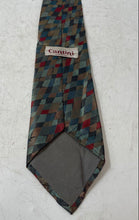 Load image into Gallery viewer, Cantini Mens Multicolor Geometric Diamond Silk Adjustable Designer Tie