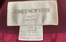 Load image into Gallery viewer, Jones New York Womens Red Long Sleeve Notch Lapel Four-Button Blazer Size 6P