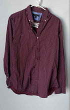 Load image into Gallery viewer, Banana Republic Mens Red Printed Long Sleeve Slim Fit Button-Up Shirt Size M