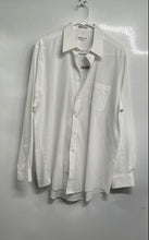 Load image into Gallery viewer, Pierre Cardin Mens White Long Sleeve Pointed Collar Dress Shirt Size 16.5