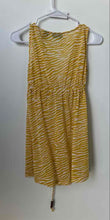 Load image into Gallery viewer, New York & Company Womens Yellow Print Sleeveless Stretch Short Mini Dress Sz XS