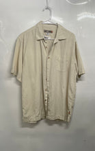 Load image into Gallery viewer, Quiksilver Edition Mens Beige Short Sleeve Comfort Fit Button-Up Shirt Size M
