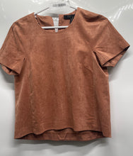 Load image into Gallery viewer, BCBGMAXAZRIA Womens Brown Short Sleeve Round Neck Blouse Top Size XS