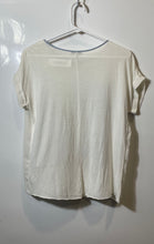 Load image into Gallery viewer, Zara Womens White Graphic Round Neck Sleeveless Blouse Top Size Small