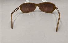 Load image into Gallery viewer, Authentic Silhouette Women's Caramel Gold Tone Wrap Sunglasses