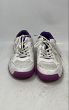 Load image into Gallery viewer, Lefus Womens White And Purple Lace-Up Low Top Pickleball Sneaker Shoes Size 7