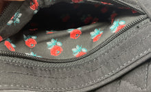 Load image into Gallery viewer, Vera Bradley Womens Black Inner Pockets Shoulder Crossbody Handbag