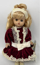 Load image into Gallery viewer, Unisex Kids Blonde Hair Brown Eyes Decorative Porcelain Doll With Red Outfit