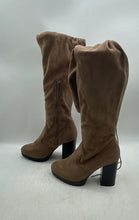 Load image into Gallery viewer, Wild Diva Womens Brown Round Toe Block Heel Over The Knee Boots Size 9