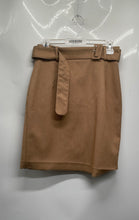 Load image into Gallery viewer, H&M Womens Beige Pleated Adjustable Belted Straight & Pencil Skirt Size 4