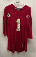 Load image into Gallery viewer, JA Mens Red Florida State Seminoles #1 3/4 Sleeve Football Jersey Size 2XL