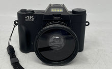 Load image into Gallery viewer, 4K Ultra HD Black High Definition 0.45X Super Wide Angle Macro Digital Camera