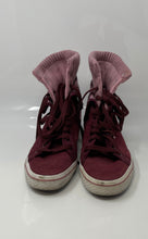 Load image into Gallery viewer, Adidas Womens Maroon Suede High Top Round Toe Lace-Up Sneaker Shoes Size 9.5