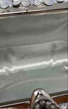 Load image into Gallery viewer, Unbranded Womens Silver With Stones Rectangle Cocktail Small Clutch Purse