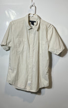 Load image into Gallery viewer, Calvin Klein Mens Beige Check Print Long Sleeve Collared Button-Up Shirt Size M