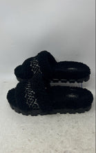 Load image into Gallery viewer, Ugg Womens Cozetta Black Braided Round Toe Slip-On Slide Slippers Size 6