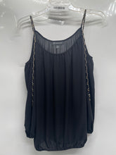 Load image into Gallery viewer, INC International Concepts Womens Black Cold-Shoulder Tank Top Size Small