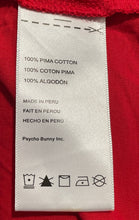 Load image into Gallery viewer, Psycho Bunny Mens Red Pima Cotton Short Sleeve V-Neck Pullover T-Shirt Size 4