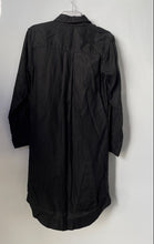 Load image into Gallery viewer, Banana Republic Womens Black Collared Button Front Shirt Dress Size Small